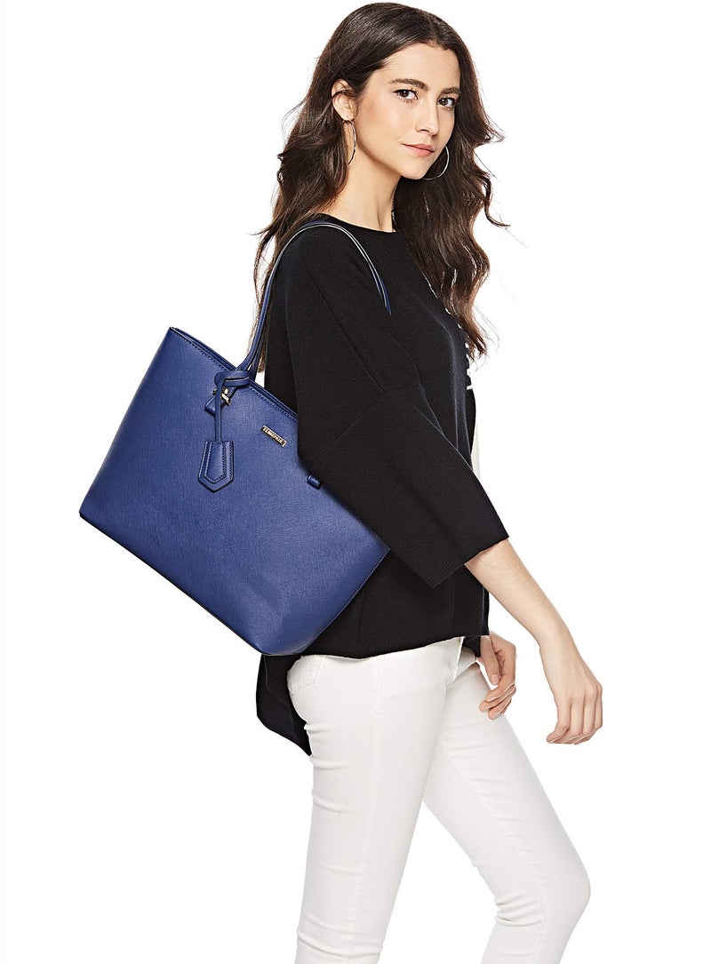 Lovematch Women Fashion Synthetic Leather Handbags Tote Bag Shoulder Bag Top Handle Satchel Purse Set 4pcs - Image 4